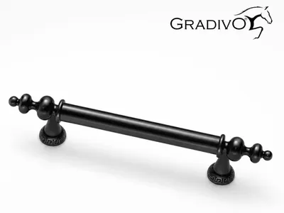 Produktbild von Möbelgriff Küchengriffe Schrankgriff Bügelgriff Schubladengriffe 631 Schwarz 128 mm