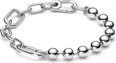 Produktbild von PANDORA ME Metallperlen und Gliederkettenarmband, 925er Silber