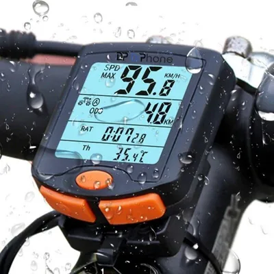 Productafbeelding van DrPhone FCS2 Fietscomputer - Draadloze fiets snelheidsmeter - Spatwaterdicht -