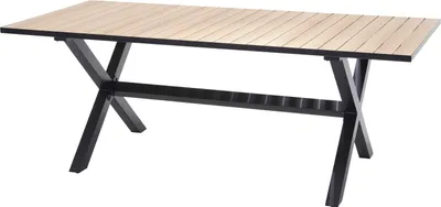 Produktbild von Gartentisch - Braun - Schwarz - Aluminium - 90 x 250 cm