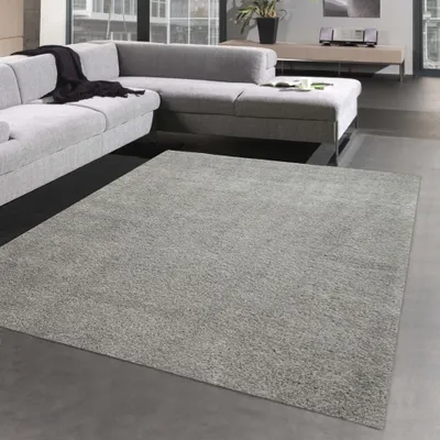 Produktbild von Spaghetti Teppich kuschelig warm in grau Größe - 160x230 cm