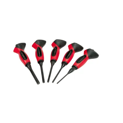 Produktbild von KS TOOLS Stiftlochsatz - Zweistoffgriff - 5-teilig - 156.0221
