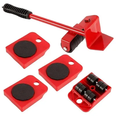 Image de Cric pour meubles, conception ergonomique, capacité de charge élevée, lot de 5 pièces