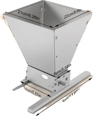 Produktbild von Getreidemühle, Edelstahlkonstruktion, große Trichterkapazität, einstellbarer Walzenabstand