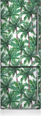 Produktbild von Magnetfolie Magnete Küche Kühlschrank Dekoration 60x205 cm - Tropische Palmen
