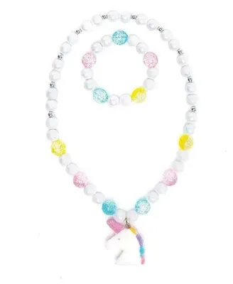 Image de Ensemble collier et bracelet White Unicorn - 2 pièces