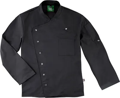 Produktbild von CG Workwear 03100-44 | MenŽs Chef Jacket Turin GreeNature waschbar bis 95 °C - Farbe: Black - Größe: 64