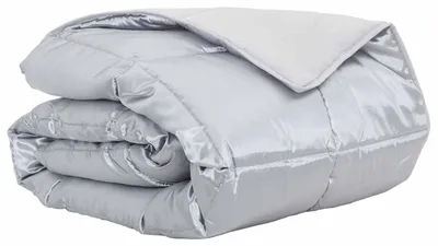Zdjęcie produktu dla vidaXL Letni koc srebrny 140 x 200 cm, satyna i mikrofibra