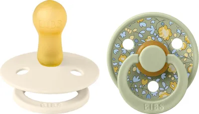 Immagine prodotto di BIBS X LIBERTY Colore succhiotti in gomma naturale 2 pezzi misura 1 Avorio / Salvia