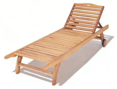 Zdjęcie produktu dla Leżak zewnętrzny Leżak relaksacyjny Leżak drewniany Meble ogrodowe Balkon
