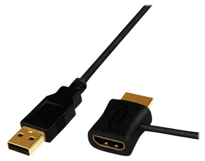 Image de LogiLinkCH0081 LogiLink Câble adaptateur d'alimentation HDMI, noir