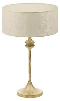 Image de Lampe de table KASZMIR écru 1xE27x20W en tissu, dimensions : 54x35x35 cm, IP20, Jupiter