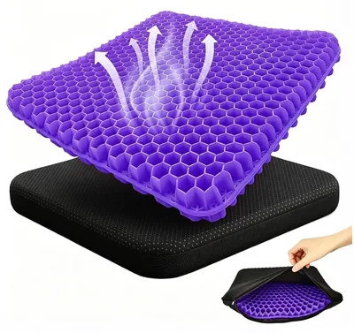 Obrázok produktu pre Omgoods – Ergonomická gélová podložka na sedenie na zmiernenie bolesti spôsobenej tlakom