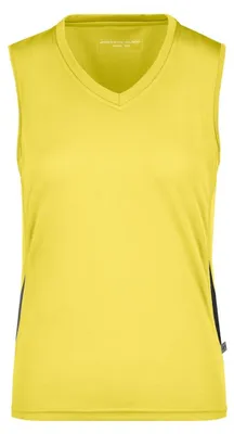 Immagine prodotto di James and Nicholson - Top senza maniche da donna - Corsa LT2357 (L) (Giallo/Nero)
