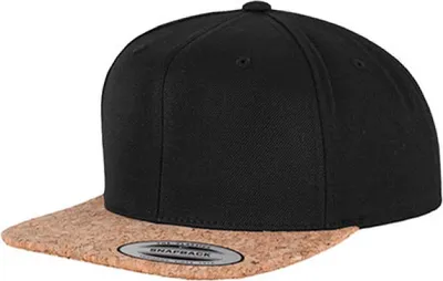 Zdjęcie produktu dla FLEXFIT 6089CO | Cork Snapback Cap / Czapka / Czapka / Czapka - Kolor: Czarny - Rozmiar: Jeden rozmiar