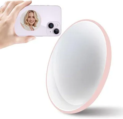 Produktbild von Magnetische Selfie-Spiegel, rosa, für iPhone