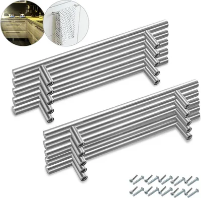 Image de Clanmacy Poignée d'armoire Poignées de meubles Poignée de porte Poignée de cuisine 156x96x12MM 20 pièces