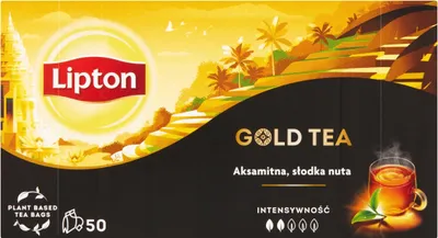 Obrázek produktu pro Herbata czarna Gold Lipton 50 torebek