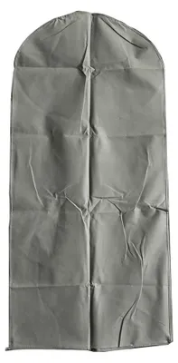 Produktbild von Atmungsaktiver Kleidersack für Anzüge, Kleider und Mäntel, mit verstärktem Anti-Rutsch-Streifen (60 x 90 cm, grau)