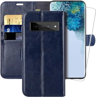Image de Coque Flip Marine Pour Google Pixel 7 Pro, Avec Film De Protection