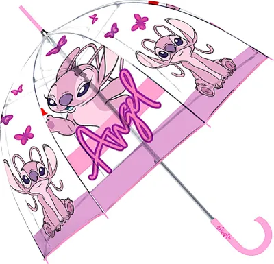 Produktbild von Disney Lilo & Stitch Regenschirm - Angel Stockregenschirm- Kuppelschirm Ø 67 cm