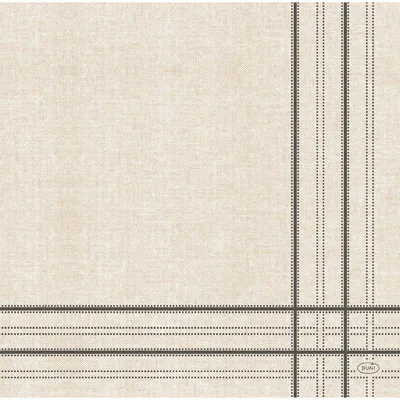 Produktbild von 144 Dunisoft®-Servietten 40 x 40 cm Linen Lines Black