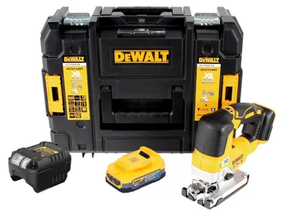 Zdjęcie produktu dla Akumulatorowa wyrzynarka wahadłowa DeWalt DCS 334 NT 18V Brushless Solo + TSTAK - bez akumulatora, bez ładowarki