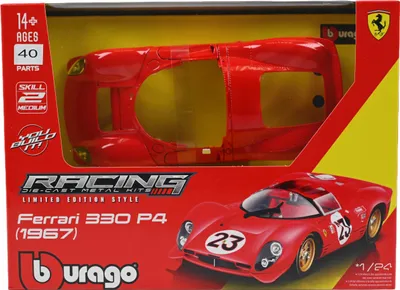 Zdjęcie produktu dla Bburago Model 1:24 Ferrari Racing 330 P4 Daytona czerwony