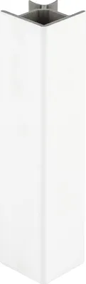 Image de Plinthes Volpato angle extérieur réglable à 90 degrés - hauteur 150mm - adapté à la plinthe Flex de la série S10/20/90, plastique blanc brillant