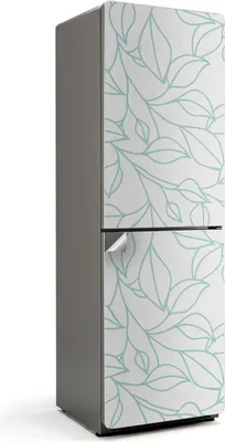 Produktbild von Blumenaquarellmuster – Kühlschrank Aufkleber – Klebefolie Kühlschrank – Kühlschrank Dekor – Kühlschrankfolie selbstklebend – Küchen Dekoration – 60x190 cm