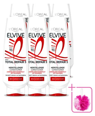 Produktbild von 6 x L’Oréal Paris Elvive Total Repair 5 Conditioner - 200 ml - Sparpackung - 6 Stücke