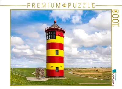Produktbild von CALVENDO Puzzle Leuchtturm Pilsum | 1000 Teile Lege-Größe 64x48cm Foto-Puzzle für glückliche Stunden