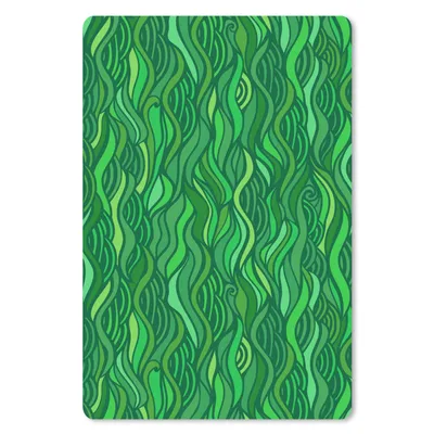 Produktbild von MuchoWow® Mauspad Mousepad Seegras - Muster - Grün 18x27 cm - Mousepads - Maus Mat - Pad - Mausunterlage