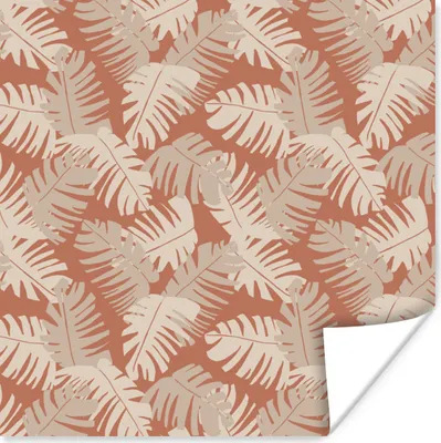 Produktbild von MuchoWow® Poster Sommer - Blätter - Tropisch 75x75 cm - Wand Dekoration