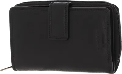 Immagine prodotto di mano Pelle portafoglio Donna Giulia Wallet with Long Zip Black nero