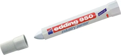 Produktbild von Edding 950 Industriewachsmalstift Runde Spitze 10 Mm Weiß 10 Stk.