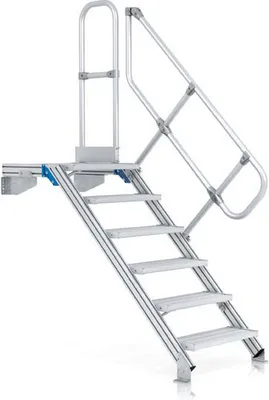 Produktbild von Zarges Podesttreppe 60° 800mm Stufenbreite 9 Stufen