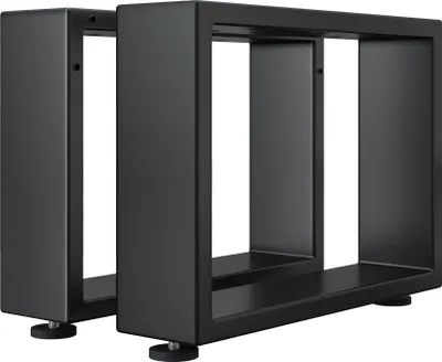 Produktbild von 2er-Set MORENA | Lounge Tisch Kufe | Schwarz | B68xH36cm | U Tischgestell, TischKufe Schwarz