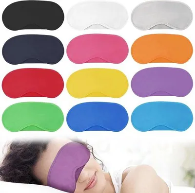 Produktbild von Famanu Schlafmasker Komfortable Augenabdeckung - Bunt, 12 Stück