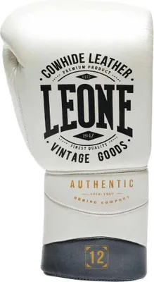 Zdjęcie produktu dla Leone1947 Authentic 2 Rękawice bokserskie ze sztucznej skóry białe 18 uncji
