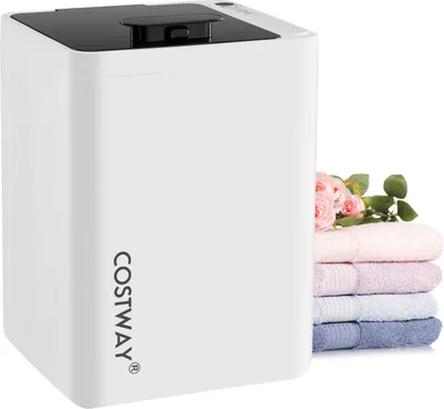 Zdjęcie produktu dla Podgrzewacz do ręczników COSTWAY 23L, podgrzewacz do ręczników z 6-stopniowym timerem i wyświetlaczem LED, temperatura do 125°C, do dużych ręczników, szlafroków i koców, biały
