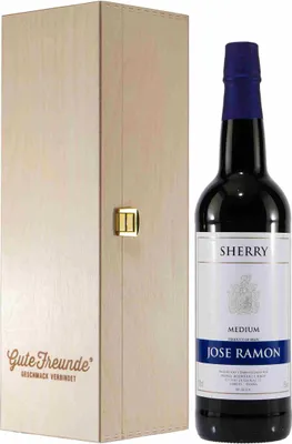 Produktbild von Jose Ramon Sherry -Medium- mit Geschenk-Holzkiste