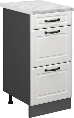 Obrázok produktu pre Kuchynská spodná skrinka Vicco R-Line Biely vidiecky dom 40 cm AP mramor, Model 45613