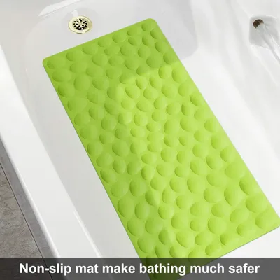Produktbild von Duschmatte Badewannenmatte rutschfest, Antirutschmatte für Badewanne, Badematte 100% BPA-frei, schimmelresistent & maschinenwaschbar, [80x40]cm, Grün
