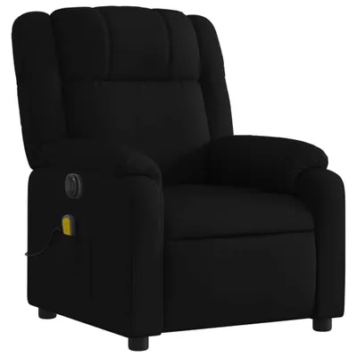 Image de Fauteuil de massage Électrique Noir Tissu 95 x 77 x 99 cm