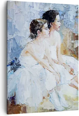 Produktbild von Bild auf Leinwand - Leinwandbild - Einteilig - Balletttänzer tanzen - 50x70cm - Wand Bild - Wanddeko - Wandbilder - Leinwanddruck - Wanddekoration - Leinwand bilder - Wandbild - PA50x70-3767