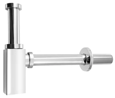 Immagine prodotto di Aqualine Siphons - Sifone per lavabo quadrato, cromo CV1004