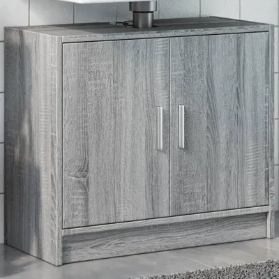Produktbild von "im Angebot" Waschbeckenunterschrank Grau Sonoma 63x29x55 cm Holzwerkstoff - Badezimmer CC23487