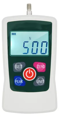 Imagen del producto de Medidor de fuerza digital, portátil, con capacidad de 500N, con retroiluminación y apagado automático