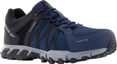 Zdjęcie produktu dla Reebok Trailgrip Safety, Męski, Dorosły, Adidasy ochronne, Czarny, Granatowy (marynarski), Zamknięcie troczkiem, EN ISO 20345, S1P
